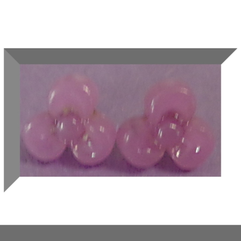 Purple Flower Design Stud Earrings